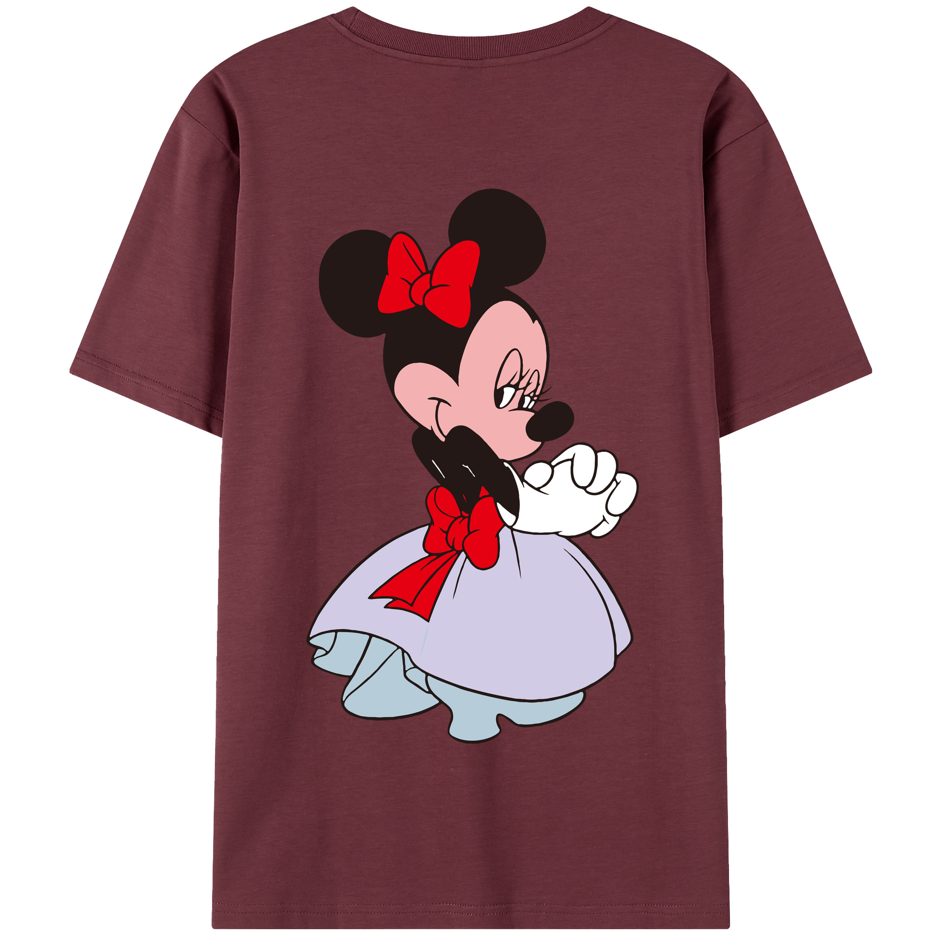 （画像用） ミッキーマウス Mickey Mouse 綿100％半袖Tシャツ（背面プリント）
